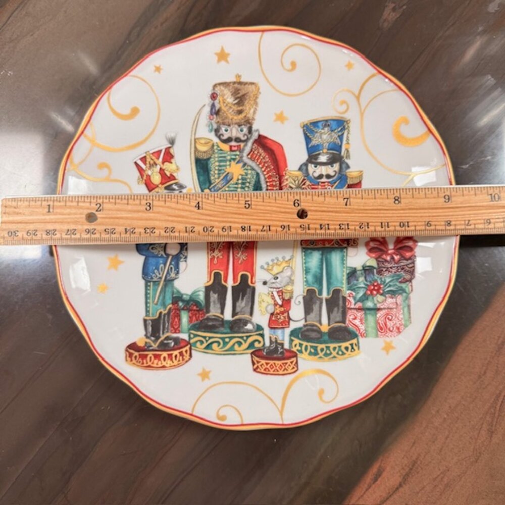 William Sonoma Twas the Night Before Xmas salad plate - Picture 2 of 4